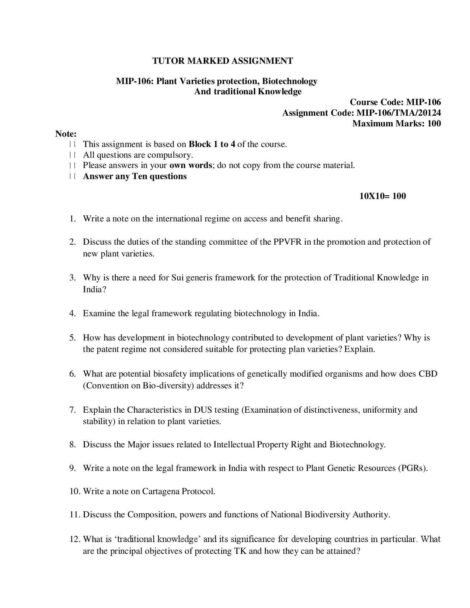 IGNOU MIP 106 Solved Assignment 2024 - Image 2