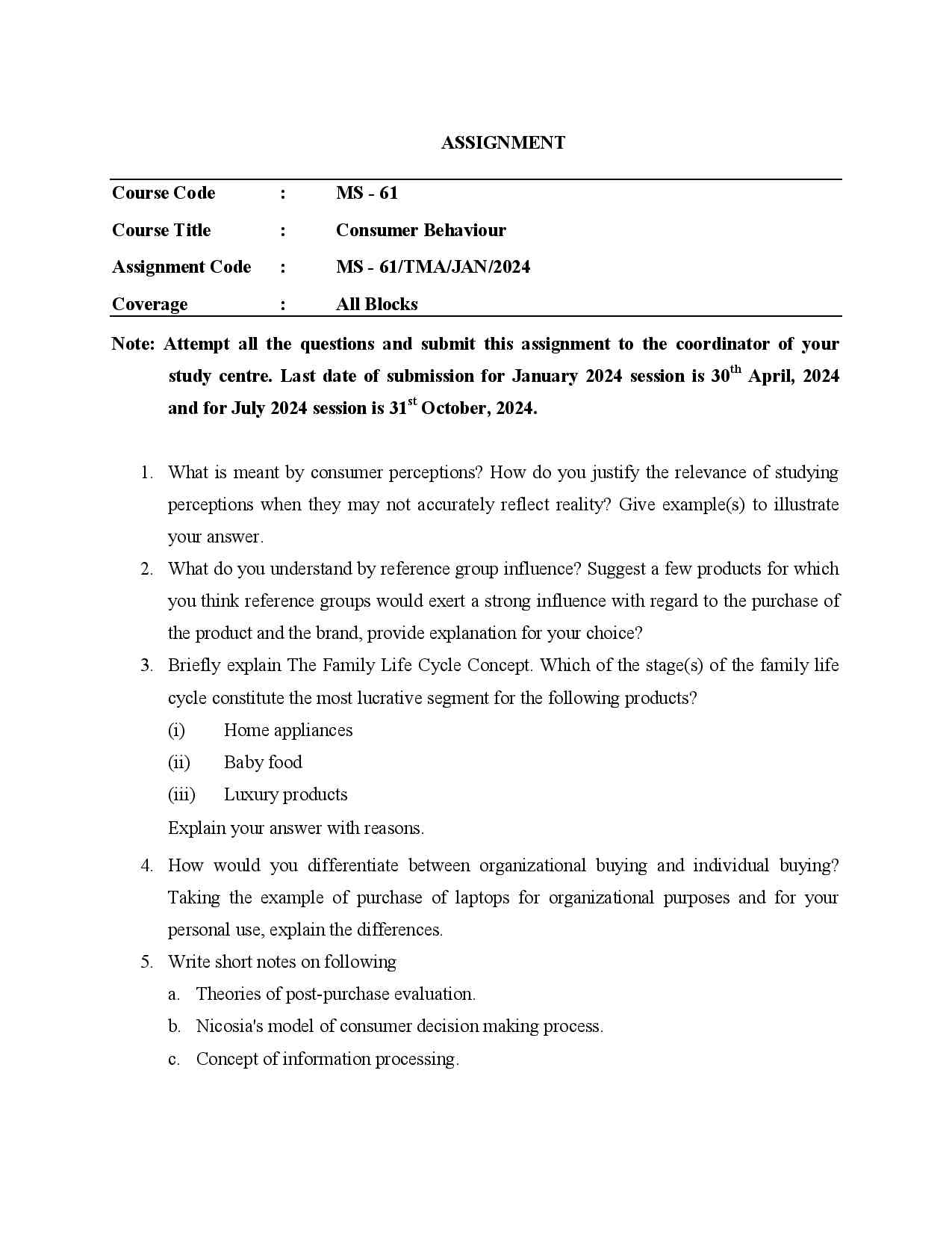 IGNOU MS 61 Solved Assignment 2024 - Image 2
