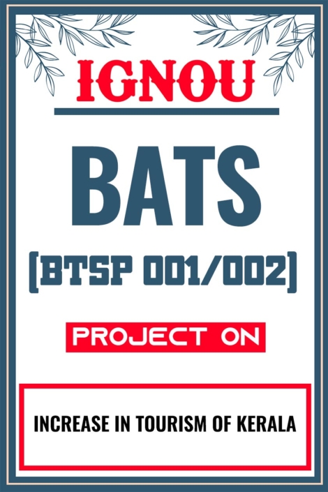 IGNOU BATS Project (BTSP 001/002) Synopsis/Proposal & Project Report/Dissertation in Soft-Copy (Sample-1)