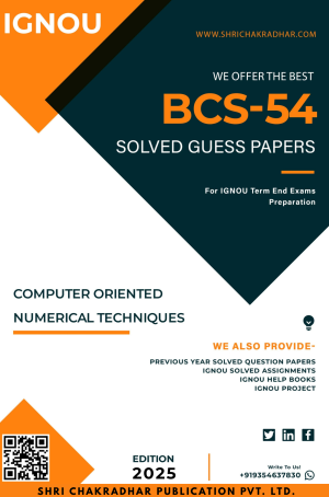 IGNOU BCS 54 Guess Paper Solved PDF (BCA)