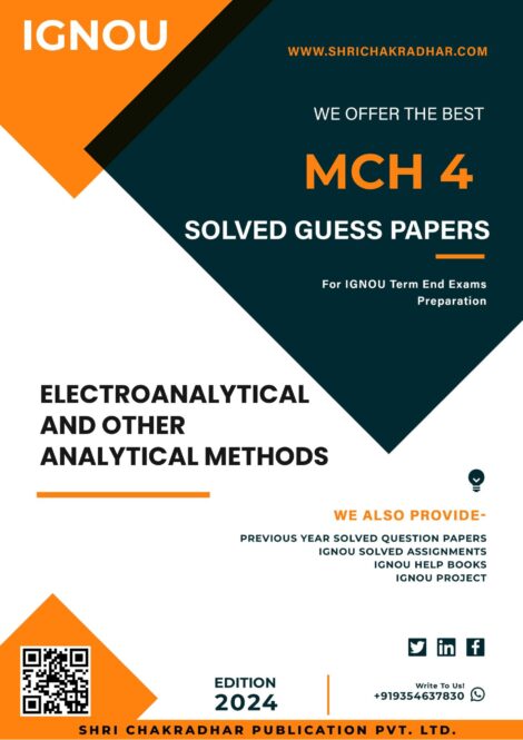 IGNOU MCH 4 Guess Paper Solved PDF (MSCANCHEM)