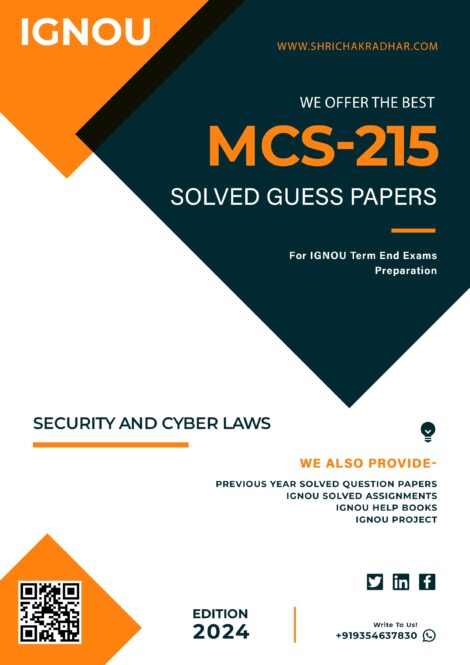 MCA_New 1st Semester IGNOU Guess Paper Combo (Set of 5 Subjects including MCS 211, MCS 212, MCS 213, MCS 214 & MCS 215) (Master of Computer Applications) covering 30 Most Important Questions for each subject | Guess Paper Specially for IGNOU TEE of June & December 2025 sessions. - Image 6