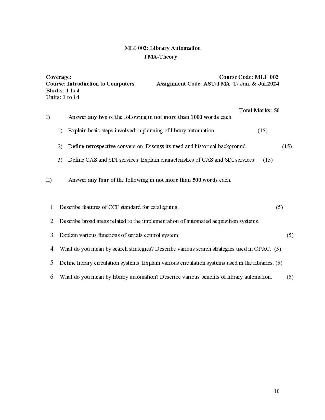IGNOU MLI 2 Solved Assignment 2024 - Image 2