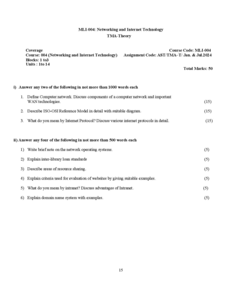 IGNOU MLI 4 Solved Assignment 2024 - Image 2