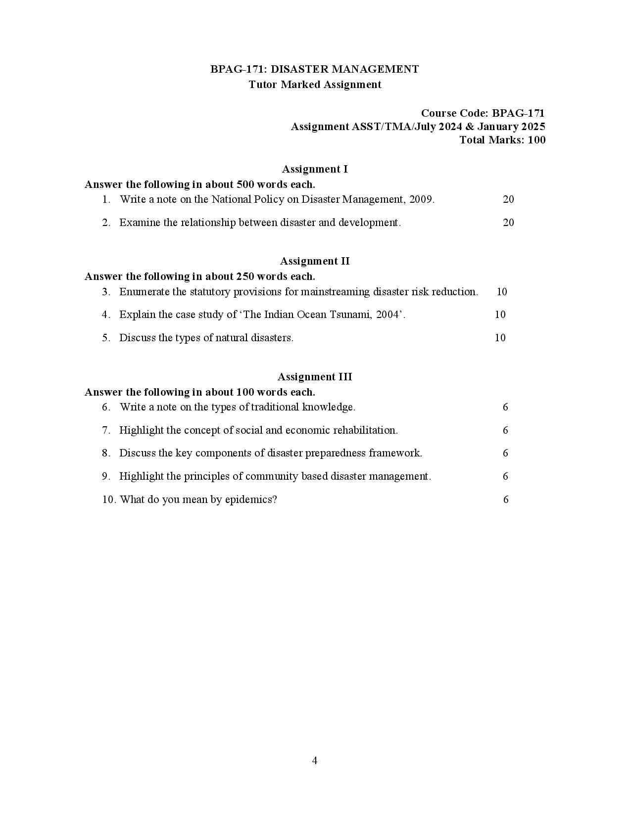 IGNOU BPAG 171 Solved Assignment 2024-25 - Image 2