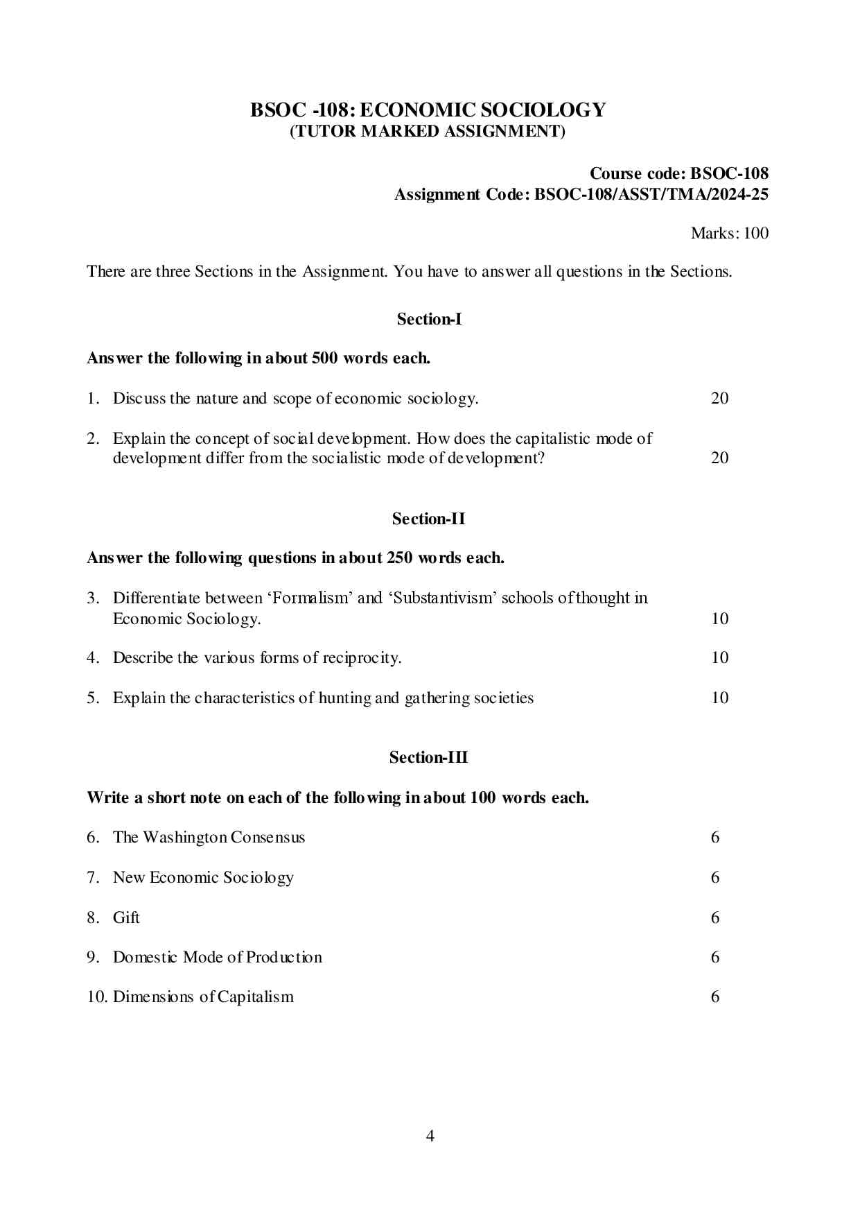 IGNOU BSOC 108 Solved Assignment 2024-25 - Image 2