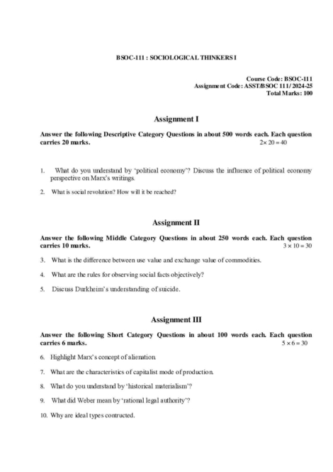 IGNOU BSOC 111 Solved Assignment 2024-25 - Image 2