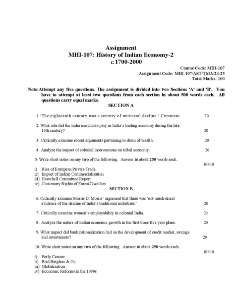 IGNOU MHI 107 Solved Assignment 2024-25 - Image 2