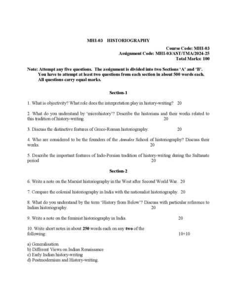 IGNOU MHI 3 Solved Assignment 2024-25 - Image 2