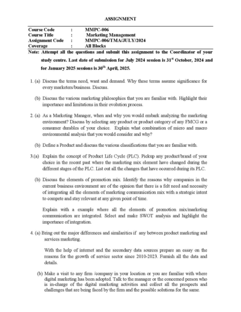 IGNOU MMPC 6 Solved Assignment 2024-25 - Image 2