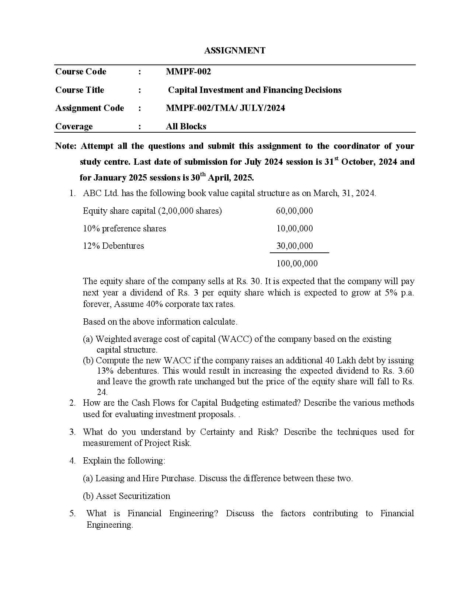 IGNOU MMPF 2 Solved Assignment 2024-25 - Image 2