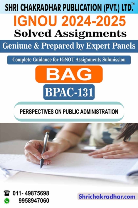 IGNOU BPAC 131 Solved Assignment 2024-25