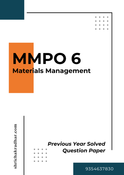 IGNOU MMPO 6 Previous Years Solved Question Papers (June 2024) (MBAOM)