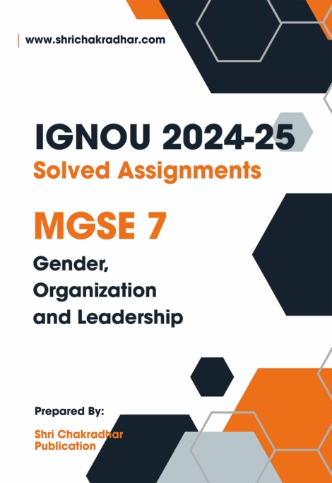 IGNOU MGSE 7 Solved Assignment 2024-25