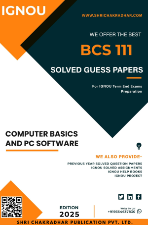 IGNOU BCS 111 Guess Paper Solved PDF (BCA New)
