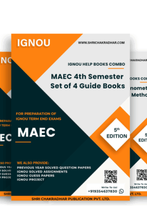 MA Economics (MAEC) 4th Semester IGNOU Study Material Combo (Set of 4 IGNOU Guide Books including MECE 101, MGPE 006, MWG 011 & MGSE 009) (Specialization in Social Policy) with Latest Solved PYQs & Chapter-Wise Questions