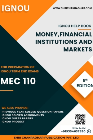 IGNOU MEC 110 Study Material & Book (MAEC 2nd Year & 3rd Semester)