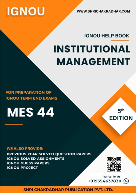 MA Education (MAEDU) 2nd Year IGNOU Study Material Combo (Set of 4 IGNOU Guide Books including MES 41, MES 42, MES 43 & MES 44) (Educational Management) with Latest Solved PYQs & Chapter-Wise Questions - Image 5