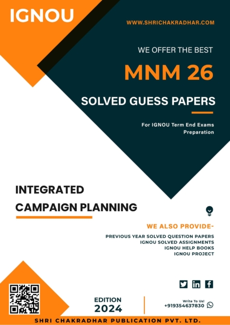 IGNOU MNM 26 Guess Paper Solved PDF (PGDAIC)