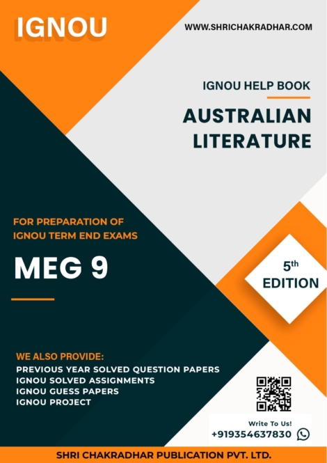 IGNOU MEG 9 Study Material & Book (MA English) (5th Edition)