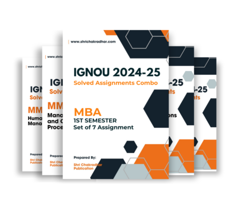 MBA 1st Semester IGNOU Solved Assignment Combo for Session 2024-25 (Set of 7 Subjects Assignment Solutions including MMPC-001, MMPC-002, MMPC-003, MMPC-004, MMPC-005, MMPC-006 & MMPC-007) | Assurance of 90+ Marks in IGNOU’s Assignment