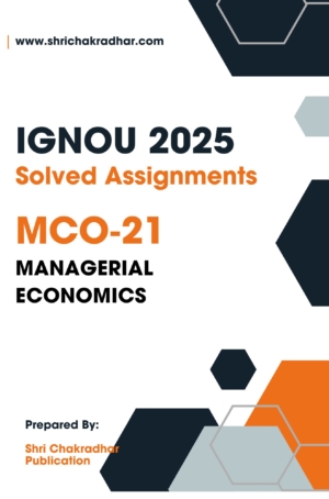 IGNOU MCO 21 Solved Assignment 2025