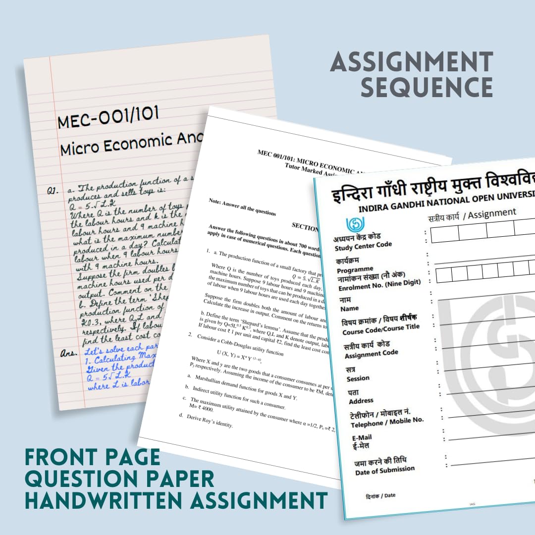 IGNOU MAEC Handwritten Assignment - Image 3