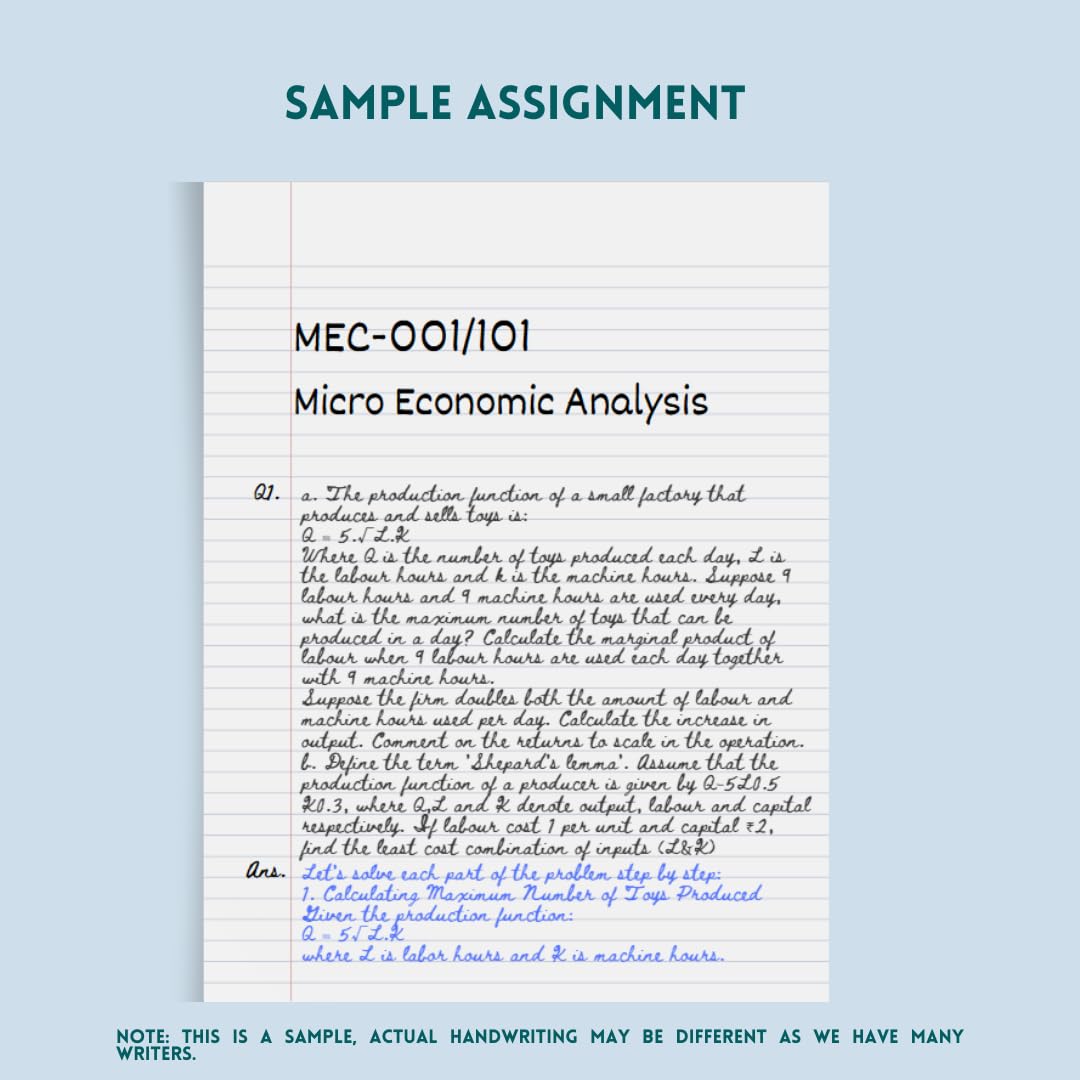 IGNOU MAEC Handwritten Assignment - Image 2