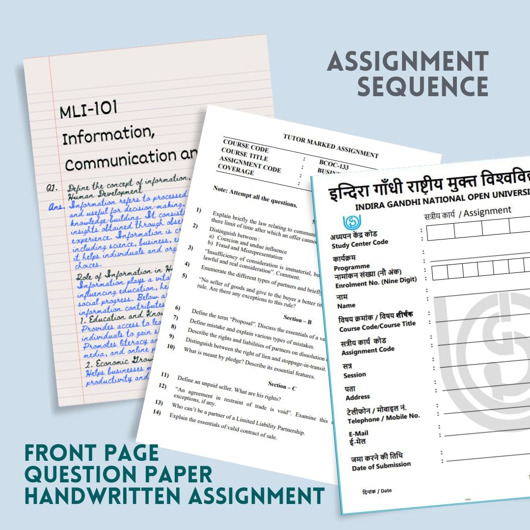 IGNOU MLIS Handwritten Assignment - Image 4