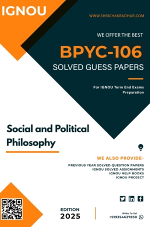 IGNOU BPYC 106 Guess Paper Solved PDF (BAFPY)