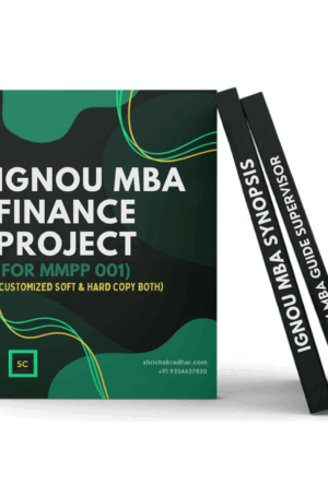 IGNOU MBA Finance Project