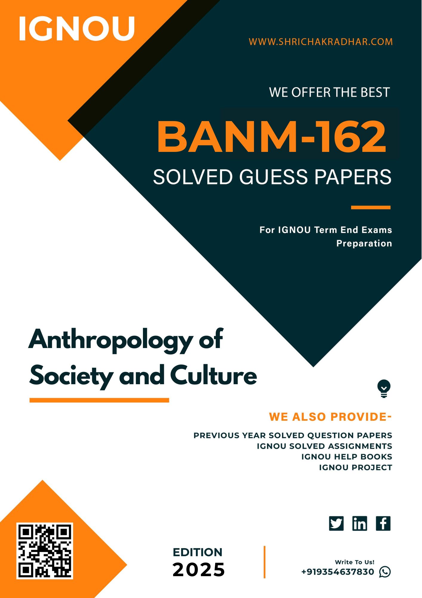 IGNOU BANM 162 Guess Paper Solved PDF (BSCANH)