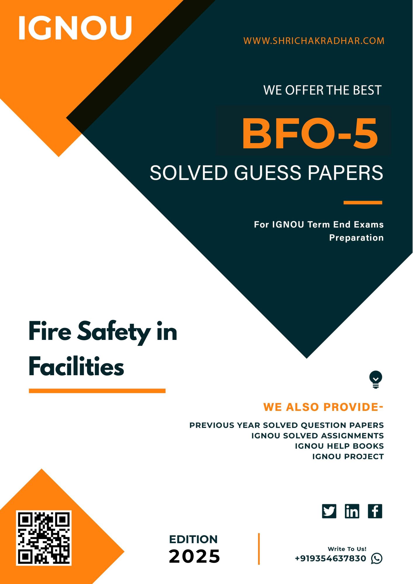 IGNOU BFO-5 Guess Paper Solved PDF (BAFSM)