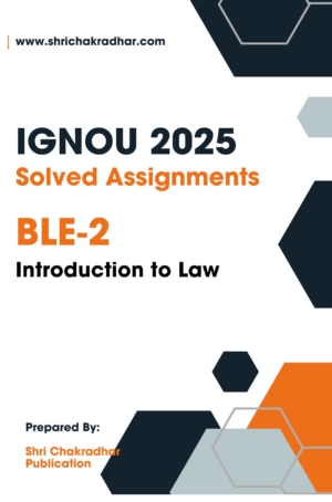 IGNOU BLE 2 Solved Assignment 2025