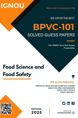IGNOU BPVC 101 Guess Paper Solved PDF (BSCFSQM)