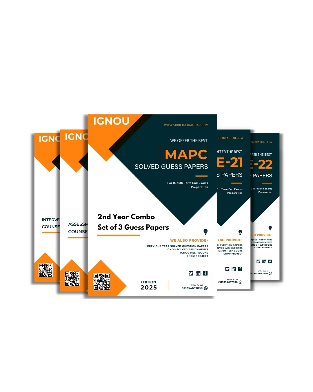 MAPC 2nd Year Group B IGNOU Guess Paper Combo (Set of 3 Subjects including MPCE 21, MPCE 22, MPCE 23) (Psychology) covering 30 Most Important Questions for each subject | Guess Paper Specially for IGNOU TEE of June & December 2025 sessions.