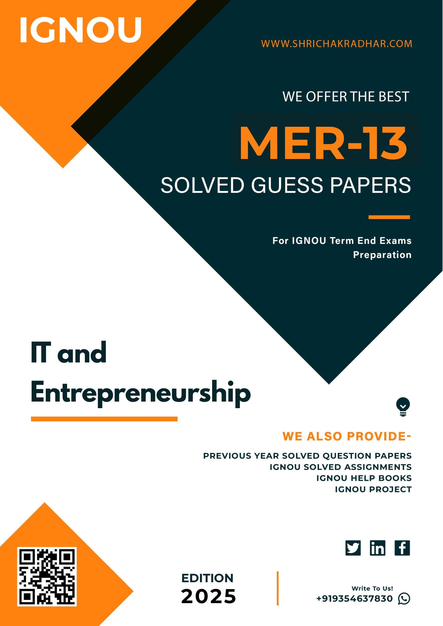 IGNOU MER 13 Guess Paper Solved PDF (MAER)