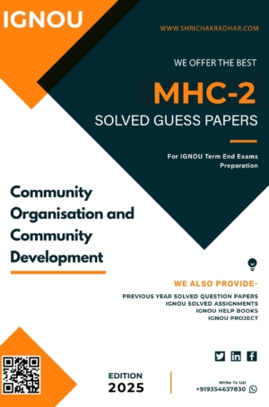 IGNOU MHC 2 Guess Paper Solved PDF (MSCHSC)