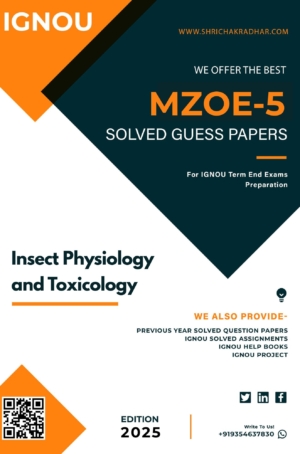 IGNOU MZOE 5 Guess Paper Solved PDF (MSCZOO)