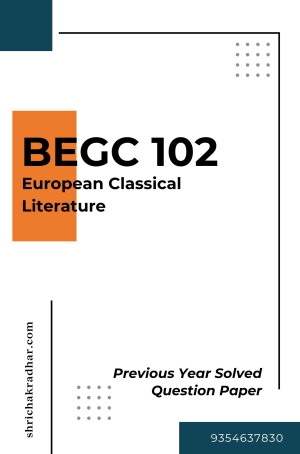 IGNOU BEGC 102 Solved Question Paper December-24