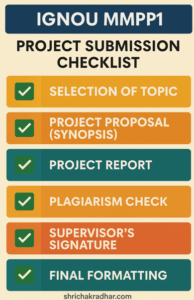 IGNOU MMPP1 Project Submission Checklist