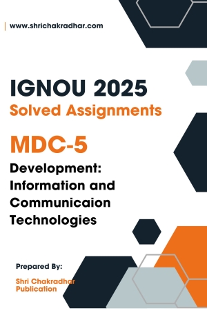 IGNOU MDC 5 Solved Assignment 2025 (English Medium)