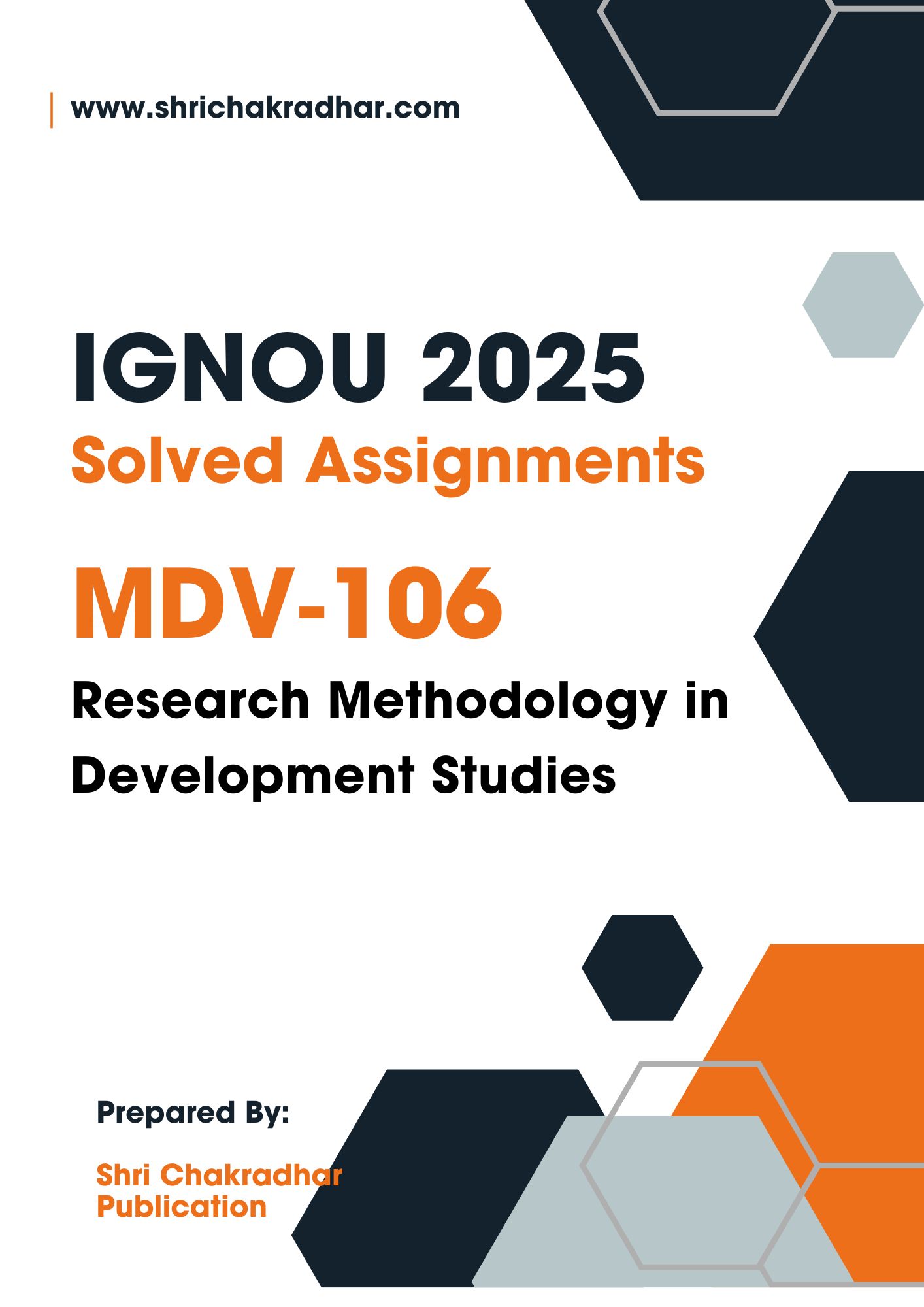 IGNOU MDV 106 Solved Assignment 2025-26 (ENGLISH MEDIUM)