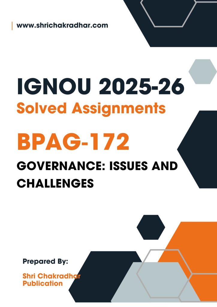 Download IGNOU BPAG 172 Solved Assignment 2025-26 Pdf