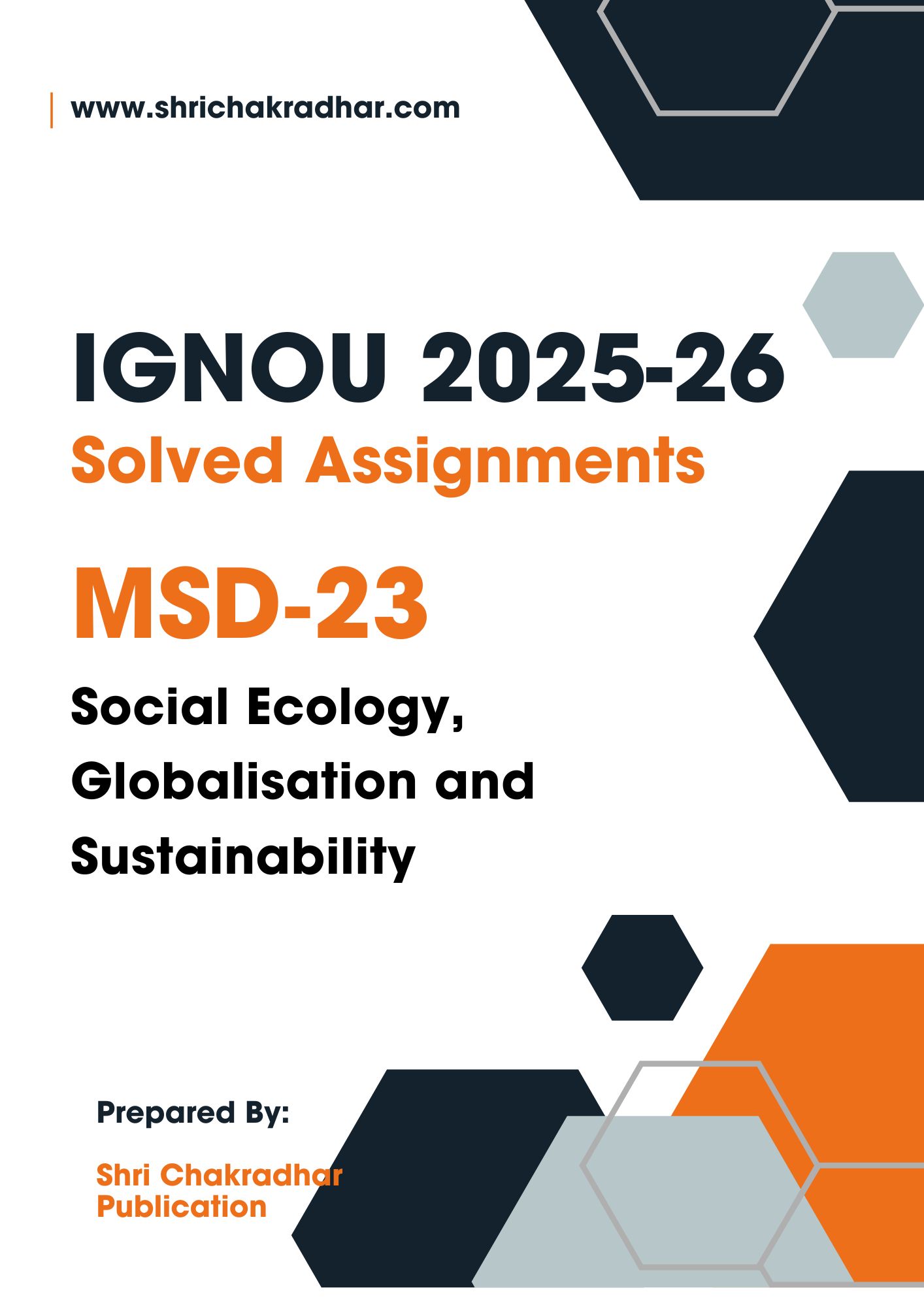 IGNOU MSD 23 Solved Assignment 2025-26 (ENGLISH MEDIUM)