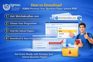 How to Download IGNOU Previous Year Question Paper Solved PDF