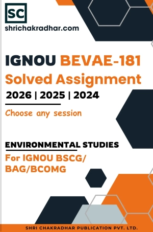 IGNOU BEVAE-181 solved assignment PDF for BSCG/BAG/BCOMG in English medium for 2026, 2025, 2024 ENVIRONMENTAL STUDIES download