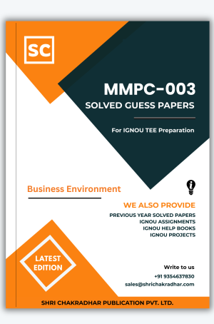 IGNOU MMPC-003 Guess Paper
