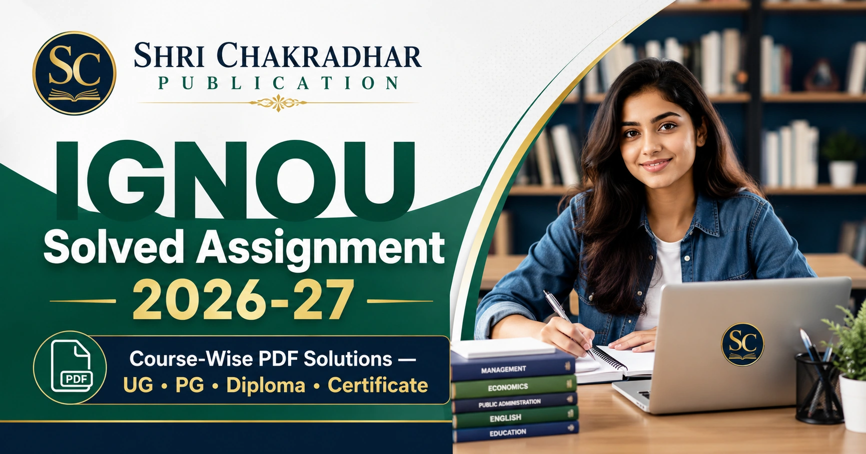 IGNOU Solved Assignment 2026-27 course-wise PDF solutions for UG, PG, diploma and certificate programmes