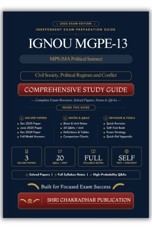 IGNOU MGPE-13 Book (Civil Society, Political Regimes and Conflict) | Study Guide
